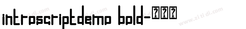 introscriptdemo bold字体转换